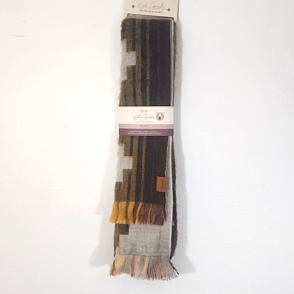 Natural Designs Terra Winter Specialty Reversible Scarf 75×10 - Picture 1 of 8